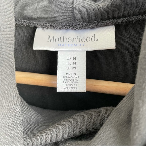 🎉HP🎉 Motherhood Maternity Sweatshirt Dress Gray Size M - Picture 6 of 8